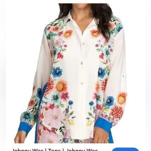 Johnny Was Gali Oversized Shirt